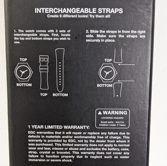 Camo Watch Set With Interchangeable Straps - Picture 4 of 4